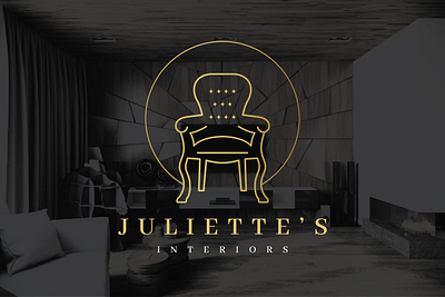 Julitte's Interior branding design flat illustration logo