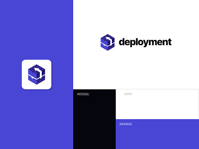 Deployment logo adobe illustrator branding deployment isometric logo logo design tech logo