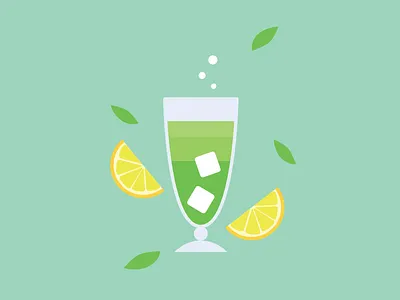 Mojito art clean flat graphic design icon illustration illustrator logo minimal vector