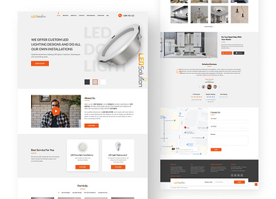 Home Page LED Solution design figma figmadesign led solution trending ui ux web webdesign