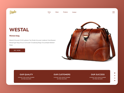 Hands Bags Web Design branding design designs new newdesign typography ui uidesign ux web