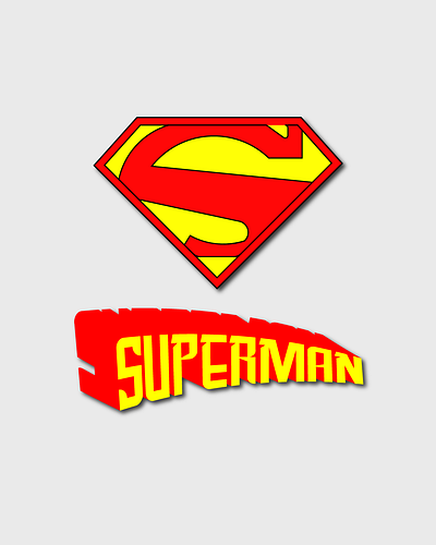 Superman cartoon dc dccomics design icon illustration logo superman superman logo vector