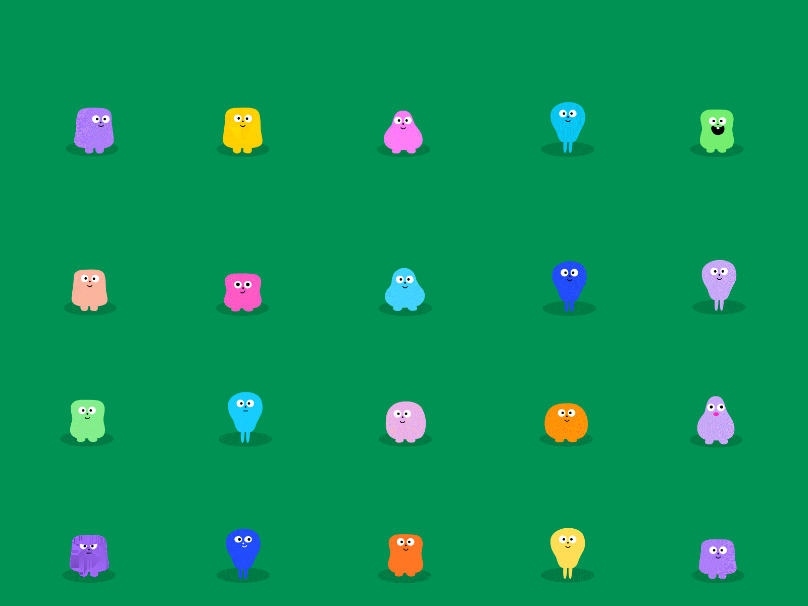 Oooooooh's flower flower funny illustration 插图