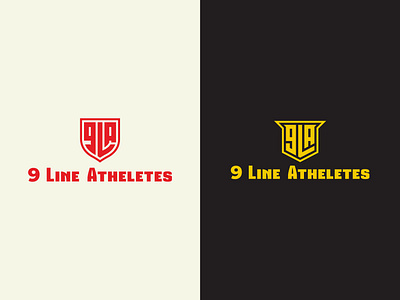 9 Line Atheletes a letter logo design athletes body building branding fitness logo gym logo l letter logo logo logo design logomark minimalist logo monogram new logo number 9 number logo ui