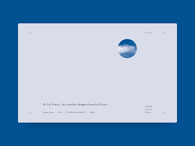 Interactive landing page based on time and weather behance cursordesign design digital design dribbble experience design france landing page mouse over personal project product design sky time ui user experience user interface ux weather web design website
