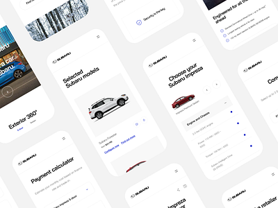 Subaru - Responsive Website car cars clean concept design ios landing mobile redesign responsive responsive design simple subaru ui uidesign uiux ux uxdesign webdesign website