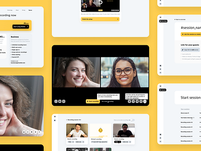 Welder - Record Remote Interviews in HQ dashboard design recording remote ui ux video video call web web app web application wireframe