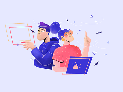 Landing Page Illustration design illustration web