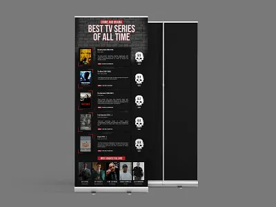 best tv series of all time: crime and drama (roll-up) graphic design information design