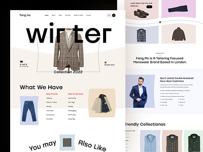 Winter Collection Cloth Store. clean cloth creative design dribbble2022 e commerce design ecommerce fashion fashion design homepage online shopping orix sajon shopping style typography ui ux wear website winter