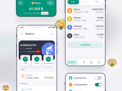 Local Trade Crypto wallet Mobile App app app design bitcoin concept crypto crypto app crypto wallet cryptocurrency finance financial app fintech interface mobile mobile app mobile design mobile ui ui ux wallet