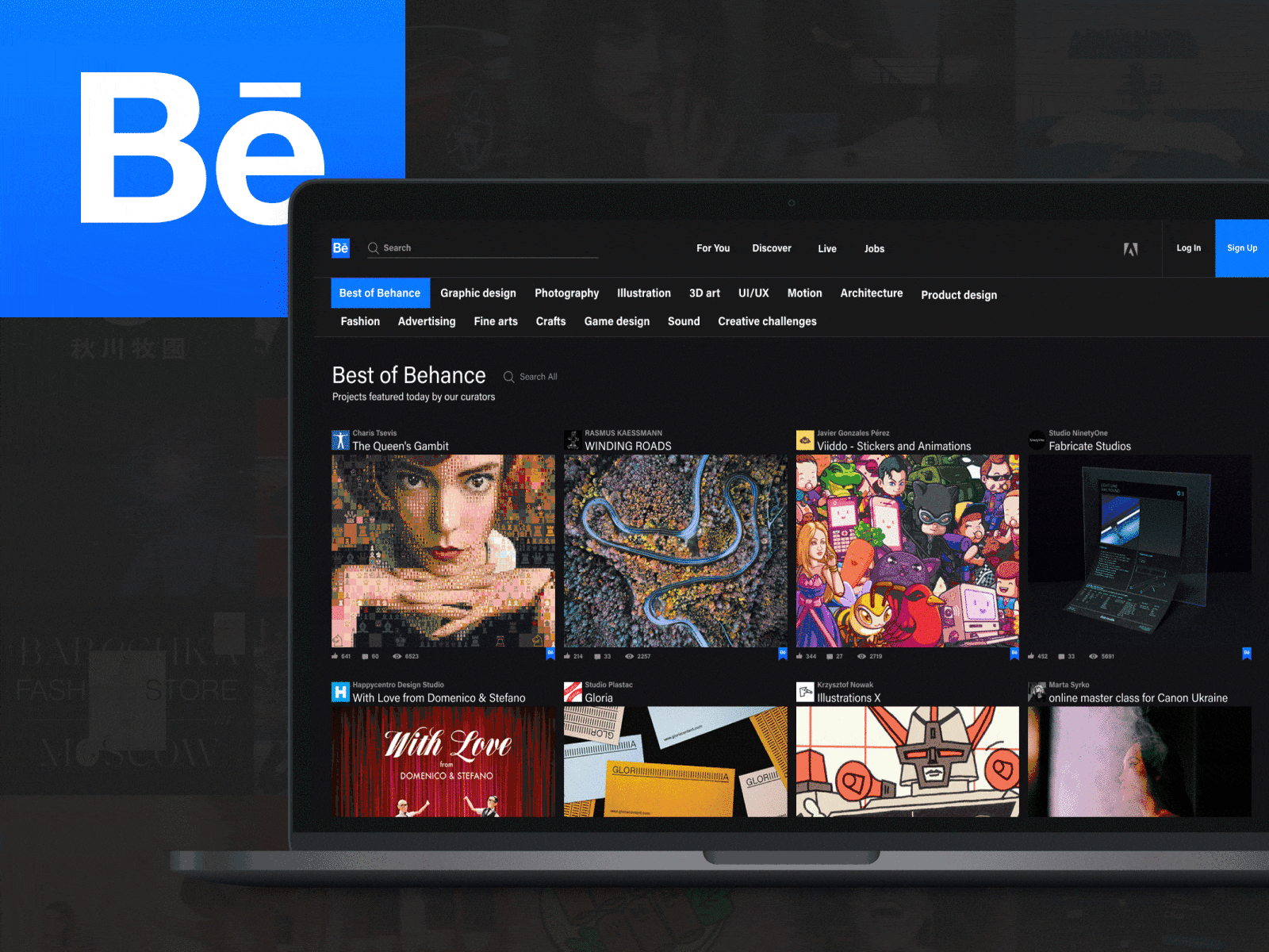 BEHANCE redesign concept behance concept design desktop redesign ui uidesign ux uxdesign web webdesign website