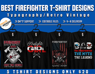 American Firefighter shirt design for a passionate firefighter bulk t shirt design custom t shirt design custom tshirt design design hunting illustration t shirt designer trendy tshirt typography