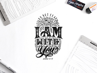 Do Not Fear Hand-Lettering black white black and white black and white illustration blackandwhite brush brushes calligraphy composition ruler create new creative custom lettering faber castell hand lettering handwriting lettering lettering composition ruler type typography