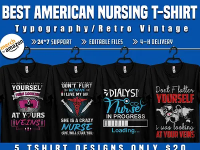 Best American Nursing shirt design for nurse Lover 12 12th apparel brain care cloth clothes clothing creative custom tshirt design design template eps family fashion health hunting illustration nurse typography vector