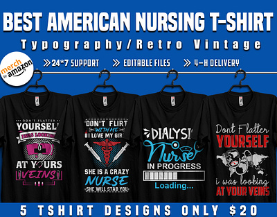 Best American Nursing shirt design for nurse Lover 12 12th apparel brain care cloth clothes clothing creative custom tshirt design design template eps family fashion health hunting illustration nurse typography vector