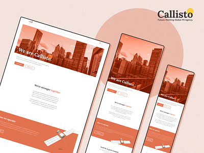 Callisto — Global PR Agency brand design branding concept design graphic design typography ui ux web web design website