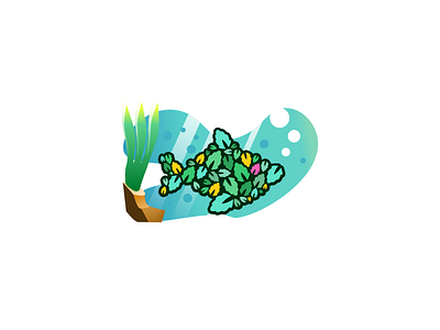 mint fish deep fish fishing leaf mint ocean
