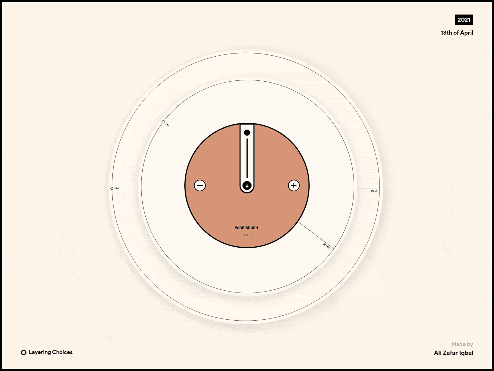 Layering Choices adobe xd animation circular components concept design design tool dial minimal motion design tools typography ui ux