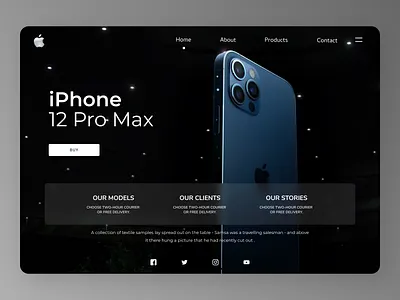 iPhone Web Design branding design minimal typography ui ux web website