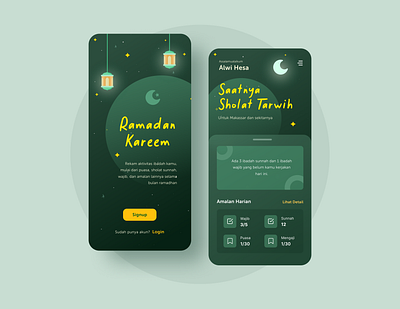 Ramadan Kareem Mobile App app app design application design mobile mobile app mobile app design mobile ui ramadan ramadan kareem ramadan mubarak tracking app ui ui design uidesign