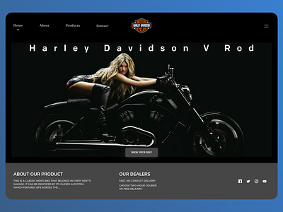 Bikes Landing Page branding design illustrator minimal typography ui ux web website