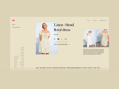 Fashion Website Redesign clean clothes clothes shop desktop e commerce fashion fashion design hm minimal minimalist online store redesign shopping ui ui challenge web webshop