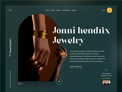 Jonni Hendrix jewelry creabik design store e commerce jewelery website jewellery jewelry store
