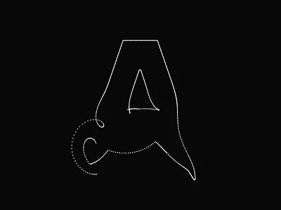 Generative Typography in Motion / 4 36daysoftype algo alphabeth animation art code coding creative design dynamic generative graphic motion p5js type typography