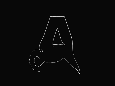 Generative Typography in Motion / 4 36daysoftype algo alphabeth animation art code coding creative design dynamic generative graphic motion p5js type typography