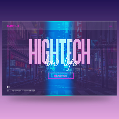 CYBERPNK UI adobe xd cyberpunk design ui webdesign