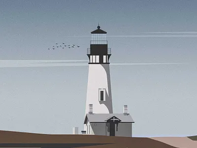 Lighthouse cloud design digital art digital illustration flying bird illustration landscape landscape design lighthouse sea sky srabon arafat sun texture vector