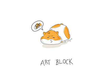 Art Block :( art block cute animal cute art cuteillustration illustration