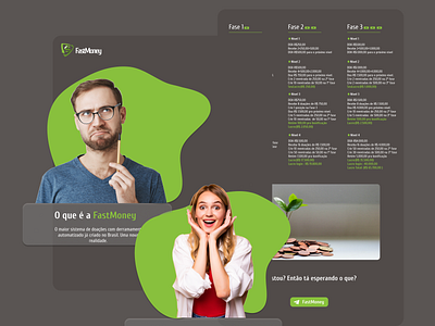 fastmoney landing page design landingpage ui ui design