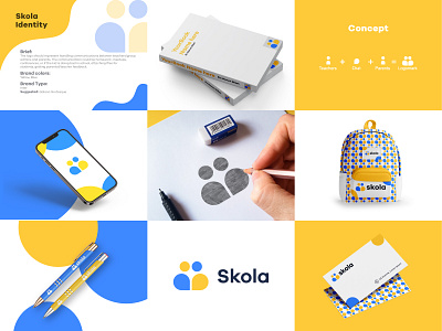 skola- logo & brand identity brand identity branding communication consultant creative logo kids logo logo design logodesign meetups minimal logo minimalist logo parental school skola logo design teacher