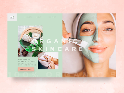 Organic skincare website beauty branding creative design flowers graphic design green health logo design natural cosmetics organic photography plants skincare uidesign user experience uxdesign vegan webdesign women