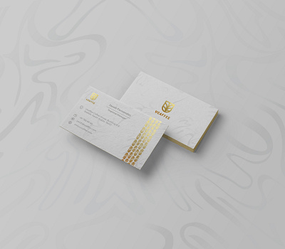 Ucaffee Gold Grey Business Card brand design brand identity branding business card business cards design gold business card gold card gold design illustration minimal typography ui