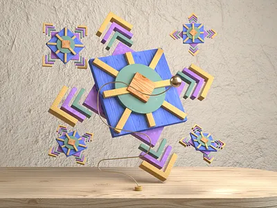 Abstract Composition 3D Render 3d 3d art 3d artist 3d illustration 3d illustrator 3d modeling 3d render abstract brand visuals branding cinema 4d design graphic design illustration logo modeling motion design motion graphics octane