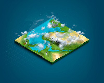 PWSWeather // Landscape Illustration design illustration weather