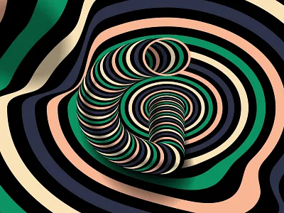 Letter “G”, 36daysoftype 2021 36days 36daysoftype 36daysoftype g 36daysoftype08 3d abstract distortion color geometrical type graphic design hypnotic kinetic typography letter g op art opart optical illusion psychedelic abstraction striped trippy visual effect