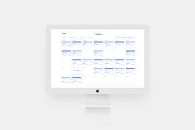 Calendr app branding calendar dashboard design ui web