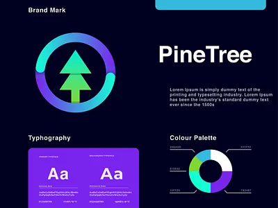 PineTree Logo Design app brand design brand identity brand strategy brand style branding circle logo leaves logo logo design logo designer logo inspiration logotype minimal minimalist logo modern logo pine logo pine tree tree logo typography ui