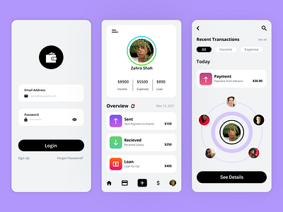 Payment App UI app design figma figmadesign icon logo minimal ui ux