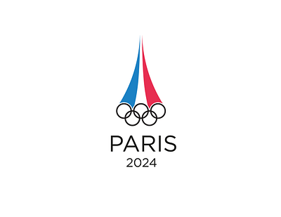 Paris 2024 Olympics branding design graphic design logo logo concept logo design logotype minimal olympic games olympics sports logo