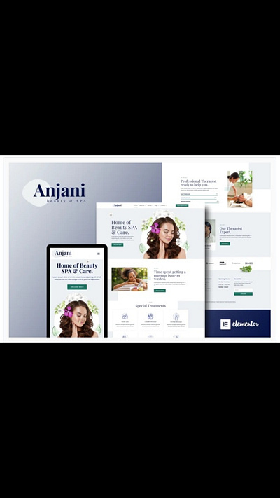 Anjani Spa branding design designer designs ui ux web webdesign webdesigner website