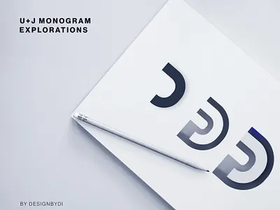 U+J Monogram Explorations alphabet best logo design brand identity idenity j j lettermarks lettermark logotype minimal modern logo monogram typography u u lettermatk u logo