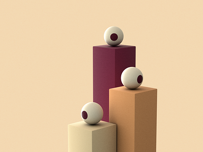 Society 3d art cinema4d colours design dribbble eyes geometric design illustration minimal minimalism muzli ray suvo