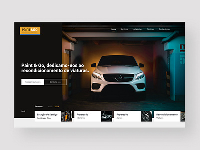 Automobile Hero Section automobile brand design ui