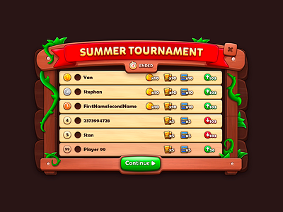 Leaderboard Game Screen 2021 2d game design leaderboard mobile game ui