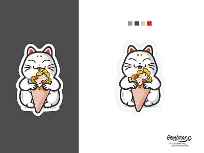 cat logo animation app branding design flat icon illustration logo minimal vector